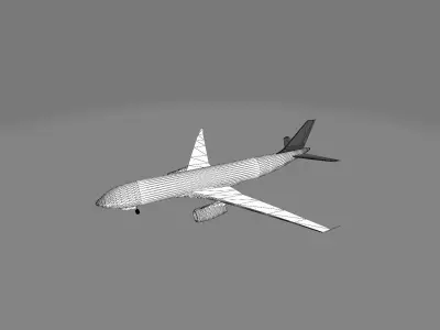 Airbus a330 Free low-poly 3D model