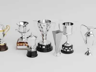 La Liga Trophy Pack 3D model