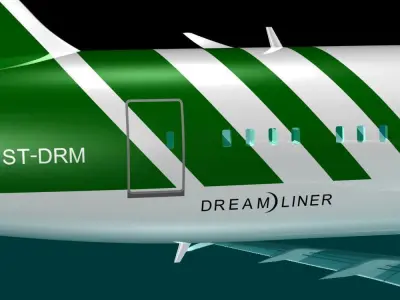 Air Seychelles 787 - 8 Dreamliner 3D model