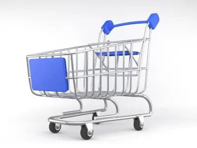 Shopping Trolley 3D model