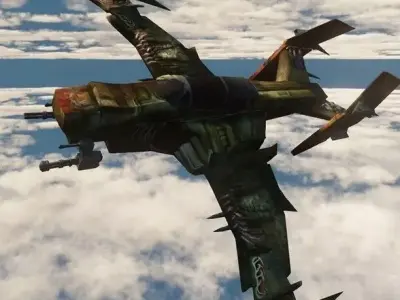 modified Warhawk Low-poly 3D model