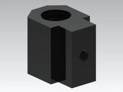 Lead Screw With Nut Free 3D model