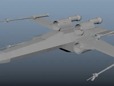 X-Wing Star Fighter Free 3D model