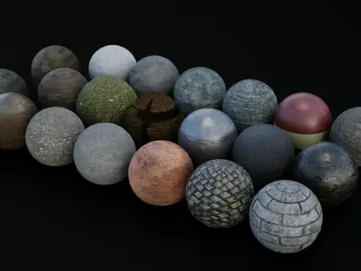 Medieval Castle Keep Modular Kitbash Pack Low-poly 3D model