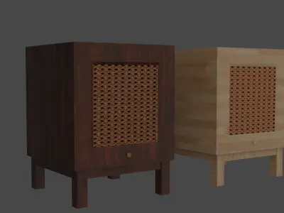 Five Types of Rattan Furniture 3D model