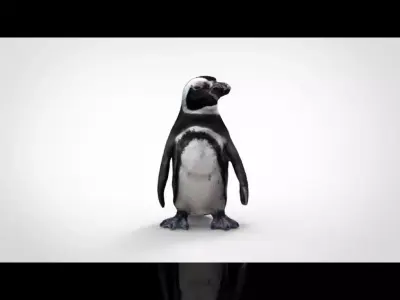PENGUIN Low-poly 3D model