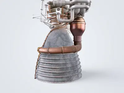 F1 Rocket Engine 3D model