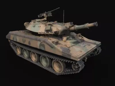 M551  Sheridan Light Tank 3D Raw Scan 3D model
