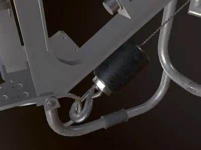 Winch LPG-150M Low-poly 3D model