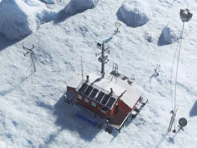 Arctic Meteo Station 3D model