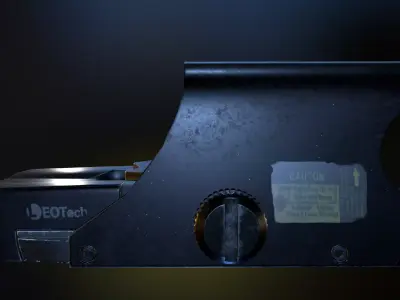 EOTech 551 Holographic Weapon Sight Low-poly Low-poly 3D model