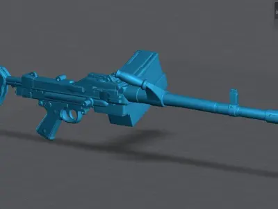 Fn AnF1 AA52 scale model 3D print model