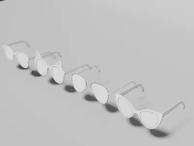 Low poly sunglasses summer asset part 4 Low-poly 3D model