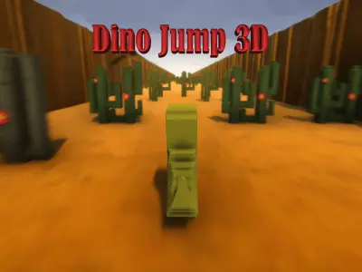 Dino Jump 3D Models and Textures Low-poly 3D model