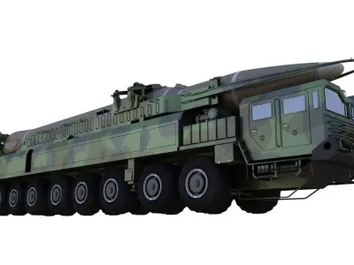 Hwaseong14 Missile launch vehicle 3D model