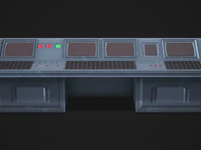 Control Panel - Low Poly Game Ready Low-poly 3D model