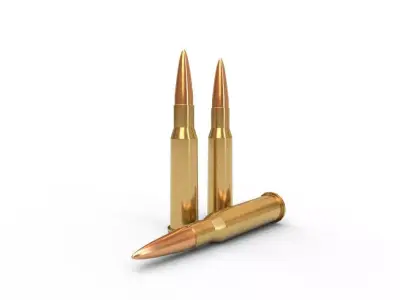 762x54mm  Ammo Low-poly 3D model