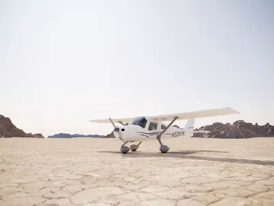 Small classic plane 3D model