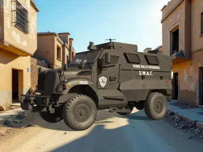 SWAT Vehicle International MaxxPro Black 3D model