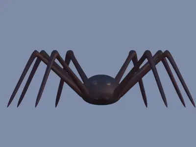 Halloween Toon Spider 3D model