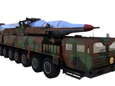 Hwaseong13 Missile launch vehicle 3D model