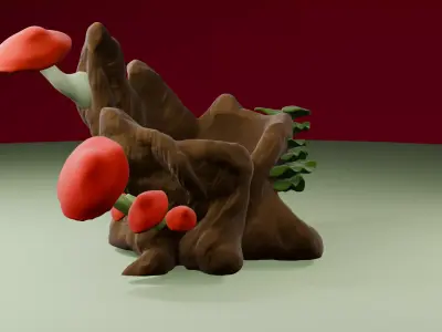Vaso tronco da floresta Free 3D print model