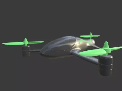 Tricopter - Drone 3D model