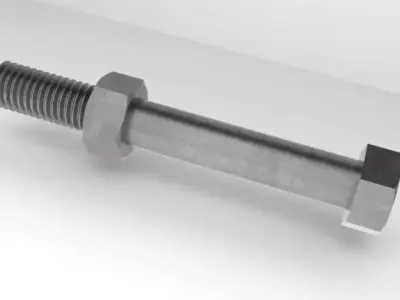 M10 Metric BoltNut Free 3D model