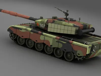 ZTZ96 Type96 Type85 MBT 96Tank NORINCO 3D model