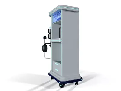 Futuristic Anesthesia Machine 3D model