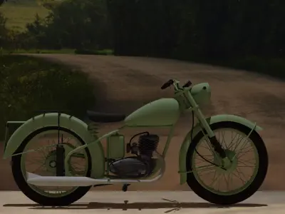 BSA BANTAM D1 1948 3D model