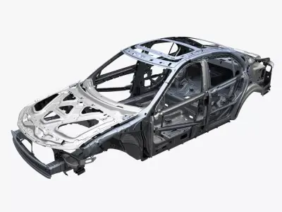 Car frame 3D model