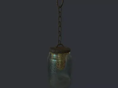 Bees Jar Animated 2 Low-poly 3D model