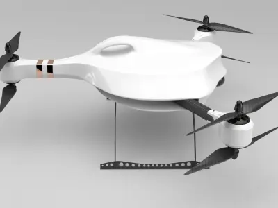 FPV Racing drone 3D model