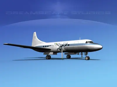 Convair CV-340 Norfly 3D model