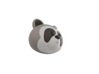 Prop150 Raccoon Head 3D model
