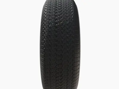 Generic 50s sedan wheel 3D model