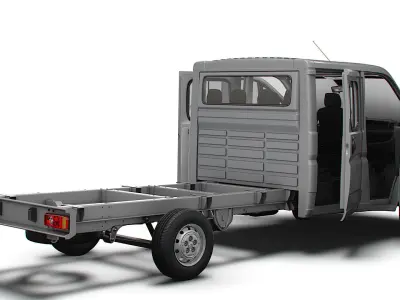 Citroen Jumper Chassis Truck CrCab 4035WBXL HQInterior 2023 3D model
