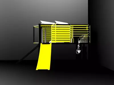 container box with walls 3D print model