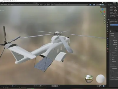 Sikorsky S-61 Low-poly 3D model