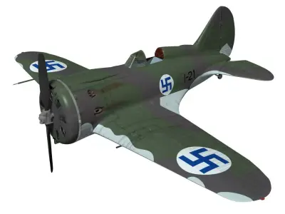 Polikarpov I-16 Rata Type18 3D model