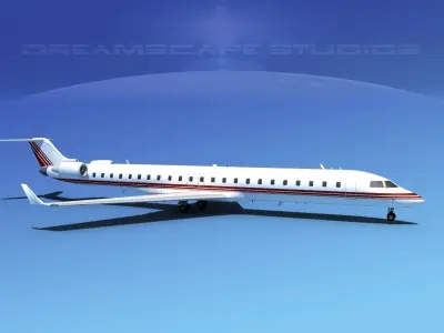 Bombardier CRJ900 Corporate 3 3D model