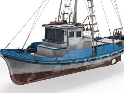 Monterey Clipper Fishing Boat 3D model