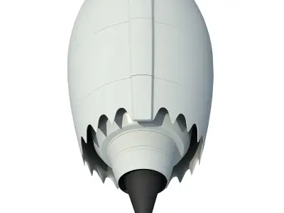 Jet Turbofan Engine 3D model