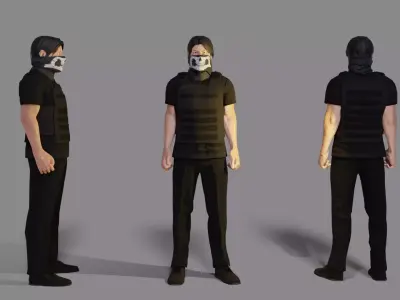 man soldier 3D model