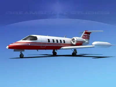 Gates Bombardier Learjet 35 V03 3D model