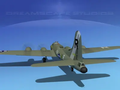 Boeing B-17F Flying Fortress HP V02 3D model