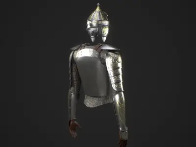 Middle Eastern Armor Low-poly 3D model