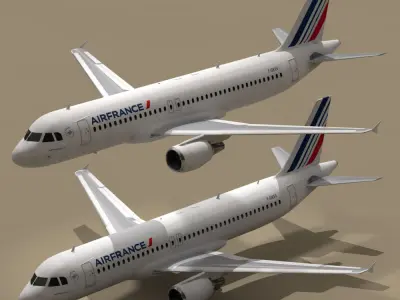 A320-200 air france 3D model