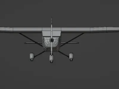 cessna 152 Free low-poly 3D model